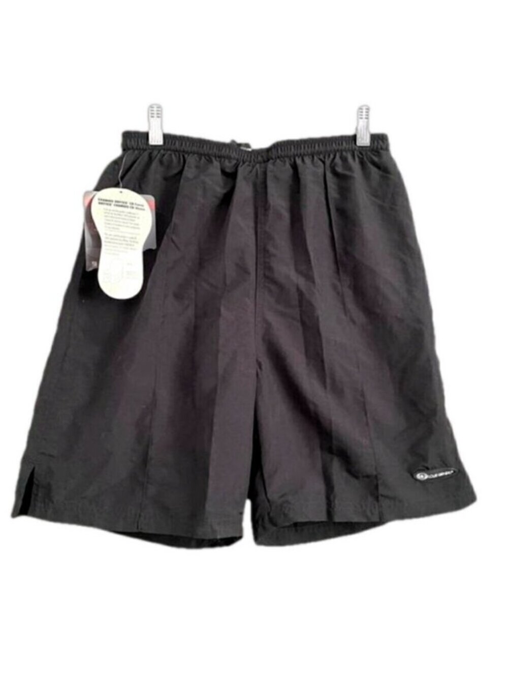 Louis Garneau Black Nylon Chamois Padded Baggy Cycling Shorts - Medium